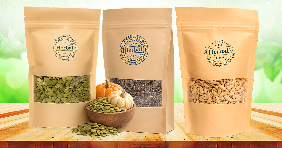Chia seeds, pumpkin seeds and sunflower seeds – nutritious seed trio for a healthy balanced diet
