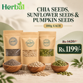 Chia seeds +  Pumpkin Seeds +  Sunflower Seeds -100 grams each