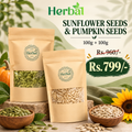 Sunflower + Pumpkin Seeds 100g Each